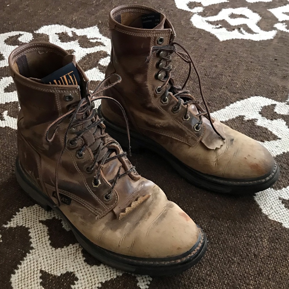 Men’s leather work boots